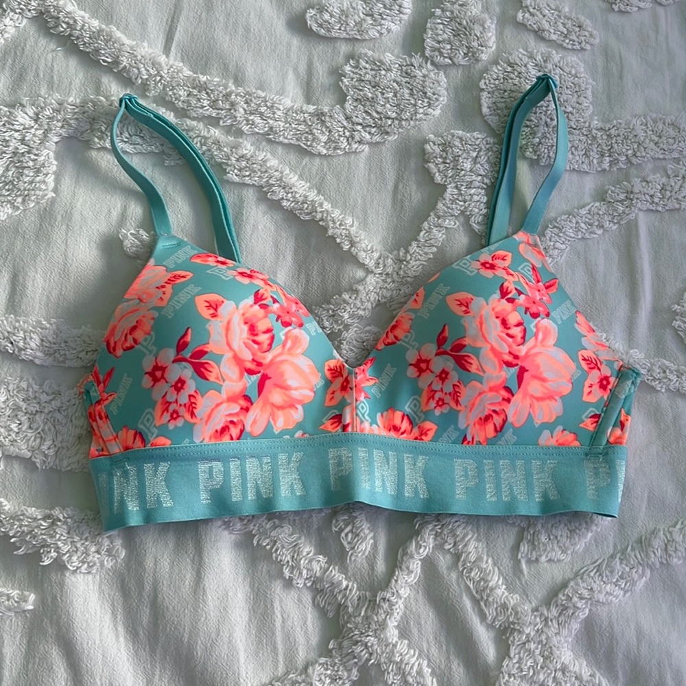 pink wireless bra